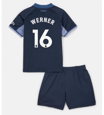 Tottenham Hotspur Timo Werner #16 Replika Babytøj Udebanesæt Børn 2023-24 Kortærmet (+ Korte bukser)
